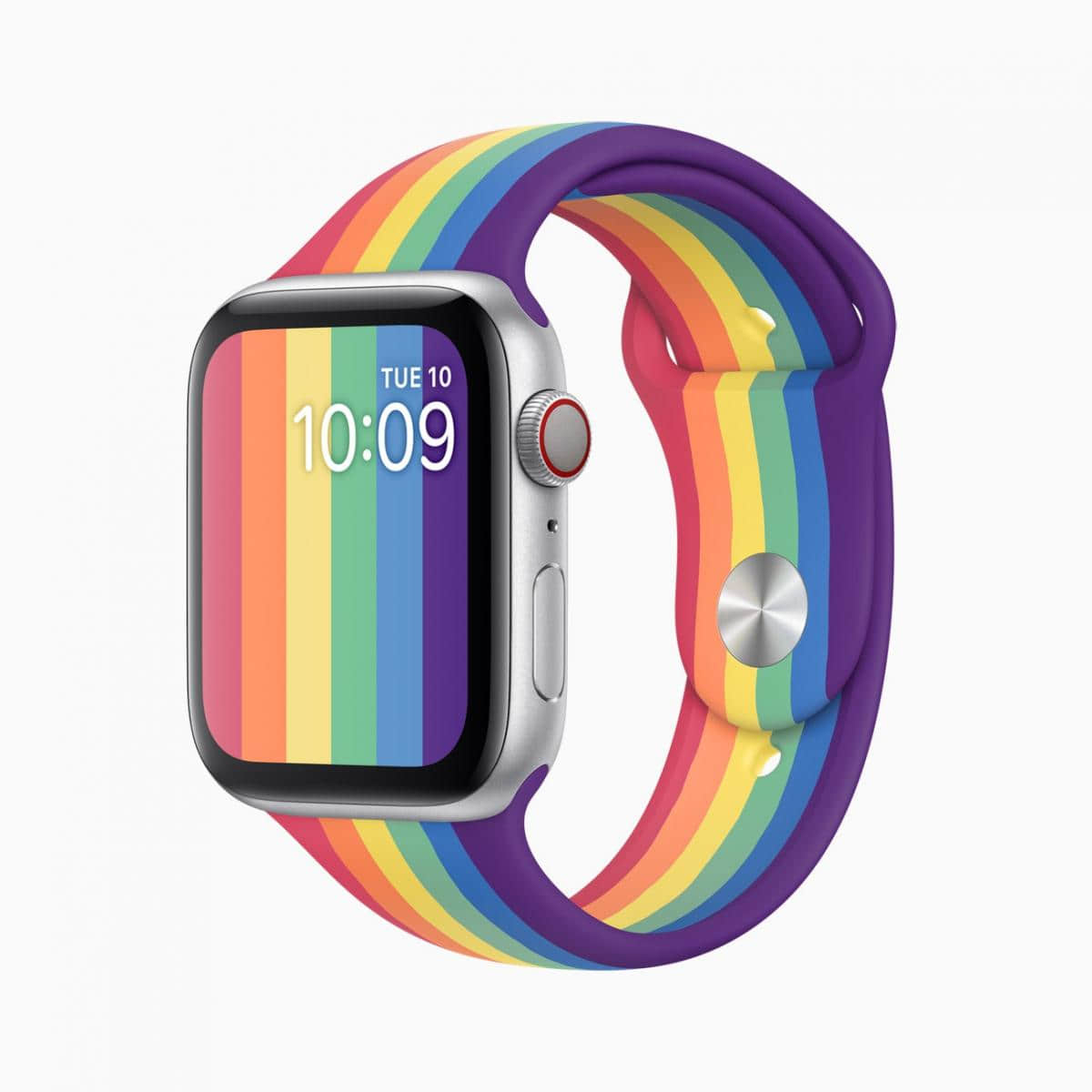 同志骄傲月苹果推Apple Watch彩虹表带 还可搭配美丽彩虹表面！ -2
