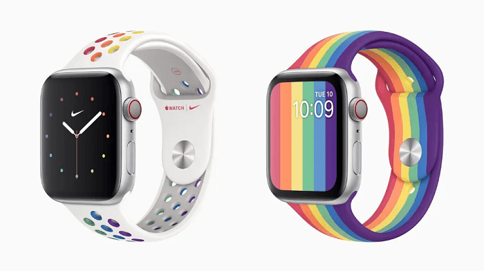 同志骄傲月苹果推Apple Watch彩虹表带 还可搭配美丽彩虹表面！ -1